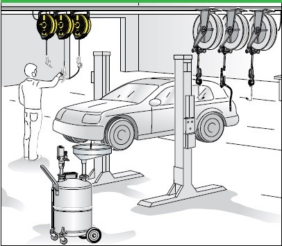 Hose-reel S.300 Air/Water, 20 bar-40ºC