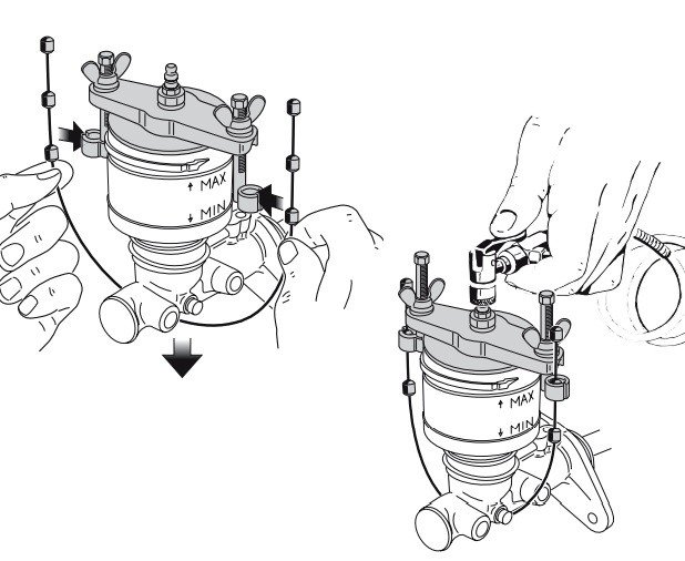 Adjustable universal bracket with complete series of pressure plugs view 2