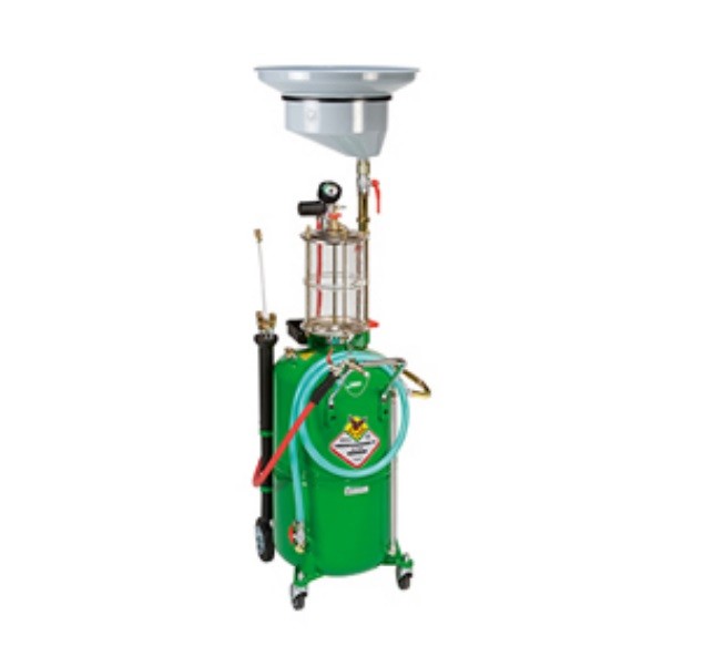Combination waste oil suction/drainer